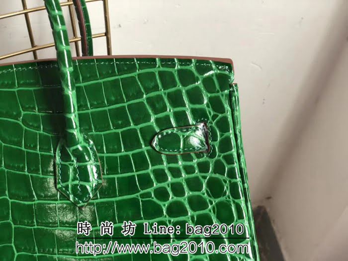 愛馬仕Hermes 鱷魚紋原版牛皮 鉑金包  0AM1630